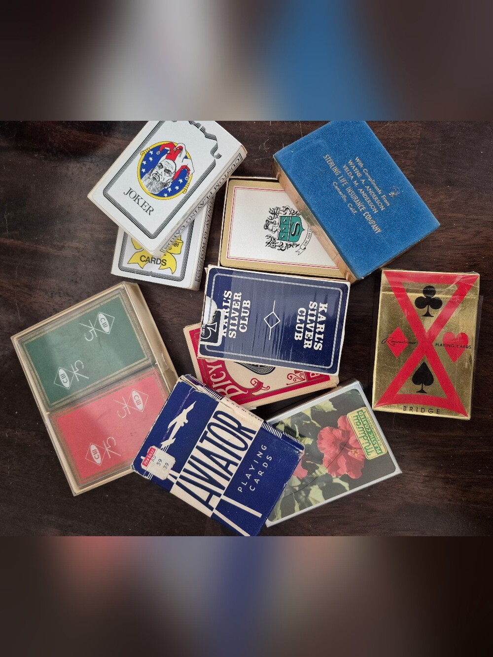 Vintage Collection Of Playing Card Decks